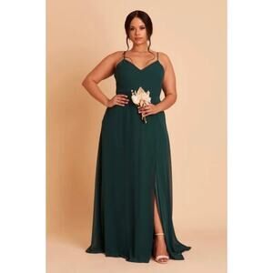 NWT Birdy Grey Adelle Bridesmaid Dress Maxi Gown Women's 1X Emerald Green Event